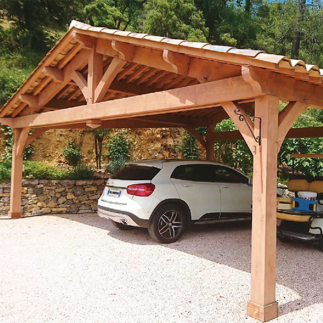 Carport en bois 1 voiture : protégez votre voiture et faites des