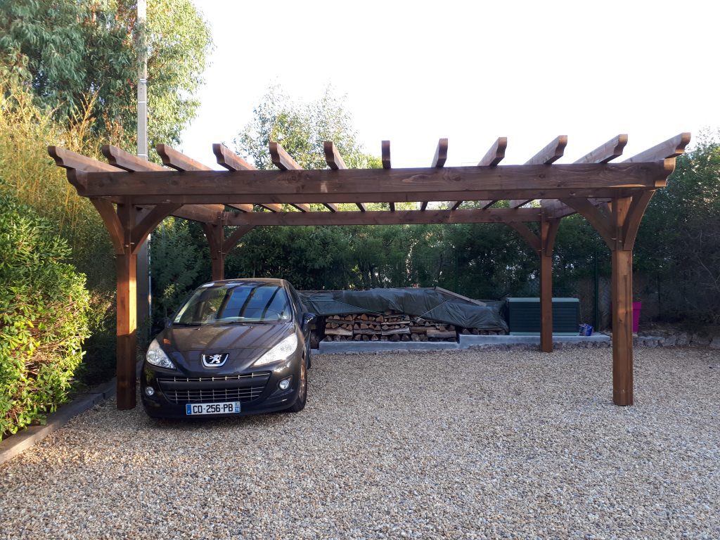 pergola pour voiture 2 Optez pour une pergola en bois sur mesure près de Saint-Hilaire-de-la-Côte