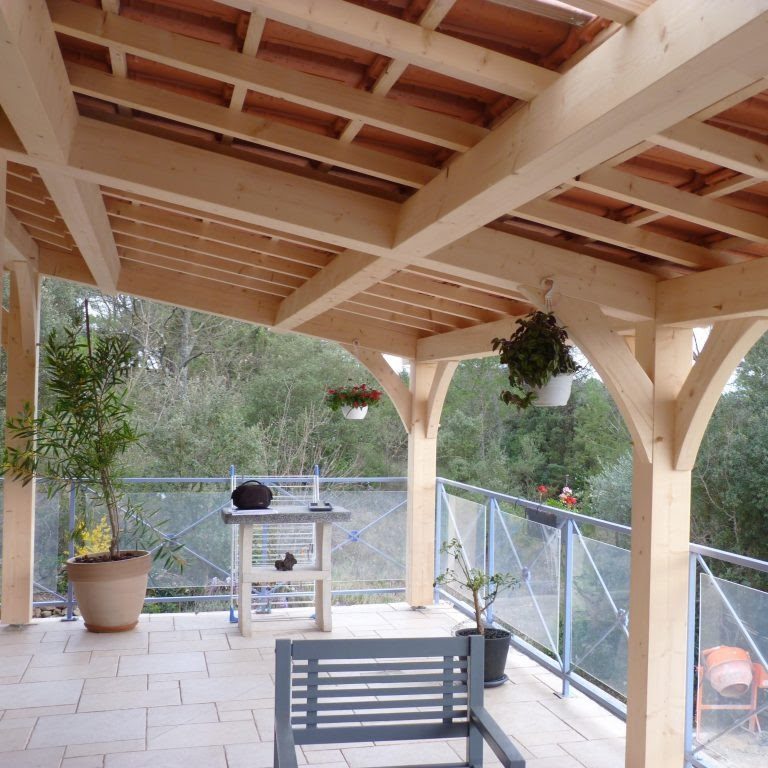 appentis sur balcon