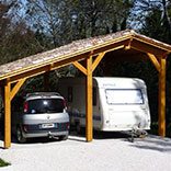 abri voiture bois atelier de fabrication